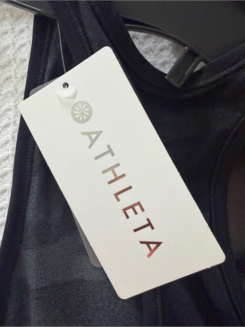Athleta Speedlight Black Camo Racerback Tank Small - Picture 5 of 7